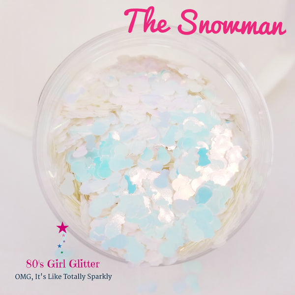 The Snowman - Glitter - Glitter Shapes - Iridescent/Opalescent Snowman Glitter