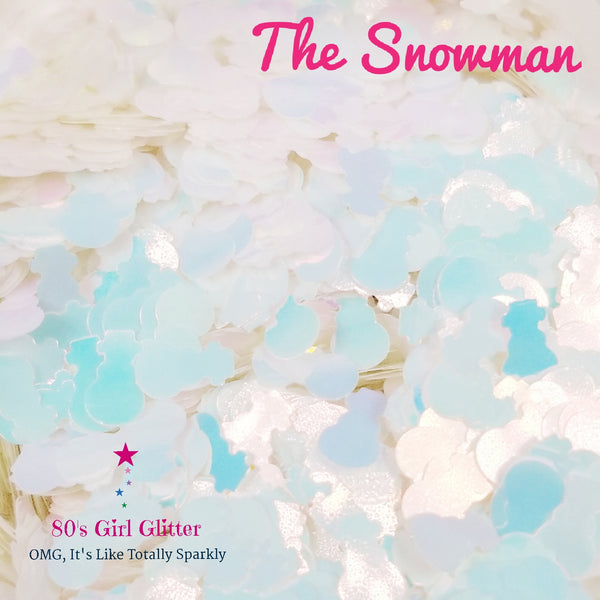 The Snowman - Glitter - Glitter Shapes - Iridescent/Opalescent Snowman Glitter