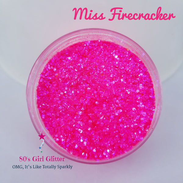 Miss Firecracker - Glitter - Pink Glitter - Hot Pink Fine Glitter