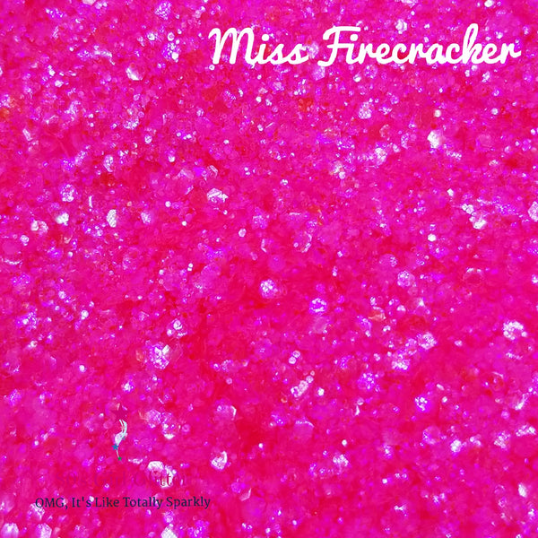 Miss Firecracker - Glitter - Pink Glitter - Hot Pink Fine Glitter