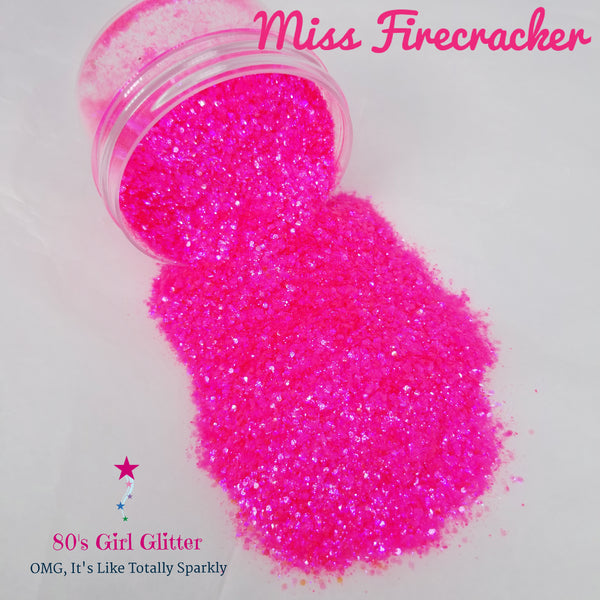 Miss Firecracker - Glitter - Pink Glitter - Hot Pink Fine Glitter