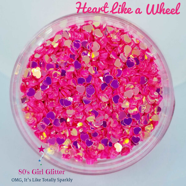 Heart Like a Wheel - Glitter - Glitter Shapes - 3-D Heart Glitter
