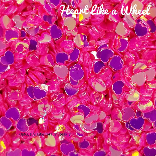 Heart Like a Wheel - Glitter - Glitter Shapes - 3-D Heart Glitter