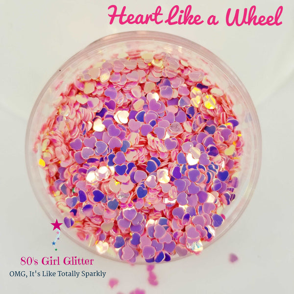 Heart Like a Wheel - Glitter - Glitter Shapes - 3-D Heart Glitter