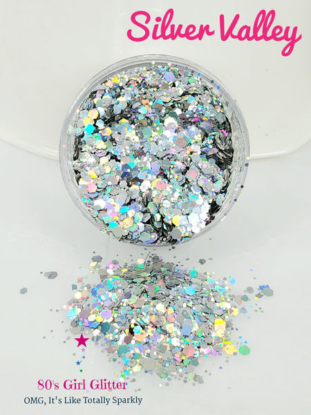 Silver Valley - Glitter - Silver Holographic Chunky Glitter Mix