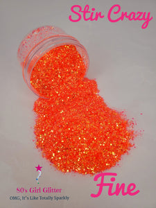 Stir Crazy - Glitter - Orange Iridescent Glitter