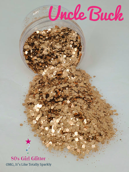 Uncle Buck - Glitter - Tan Chunky Glitter Mix - Tumbler Glitter - Resin Glitter - Slime Glitter