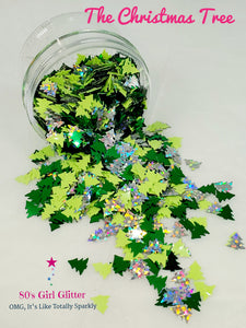 The Christmas Tree - Glitter - Christmas Tree Shaped Glitter - Glitter for Tumblers