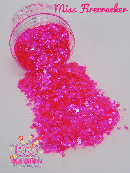 Miss Firecracker - Glitter - Pink Glitter - Hot Pink Fine Glitter