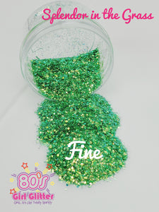 Splendor in the Grass - Glitter - Green Iridescent Glitter