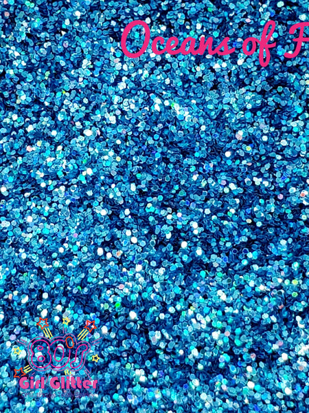 Oceans of Fire - Glitter - Pacific Blue Holographic Fine Glitter