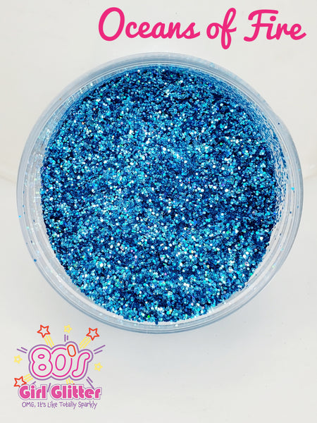 Oceans of Fire - Glitter - Pacific Blue Holographic Fine Glitter