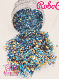 RoboCop - Glitter - Blue Glitter - Blue Chunky Glitter Mix