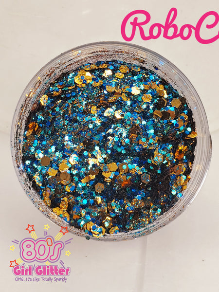 RoboCop - Glitter - Blue Glitter - Blue Chunky Glitter Mix