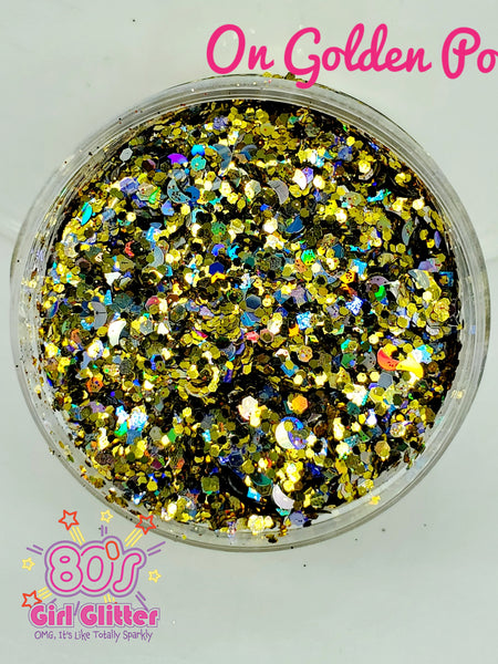 On Golden Pond - Glitter - Gold Glitter - Yellow Gold Glitter - Gold Holographic Chunky Glitter