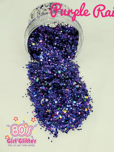 Purple Rain - Glitter - Purple Glitter - Purple Holographic Chunky Glitter