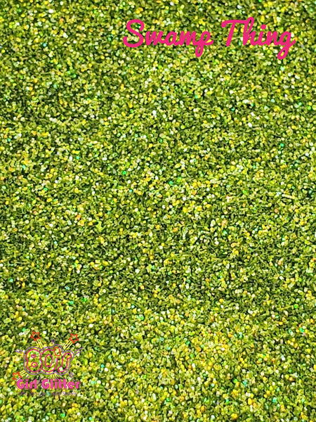 Swamp Thing - Glitter - Green Glitter - Green Holographic Ultra Fine Glitter - Loose Glitter