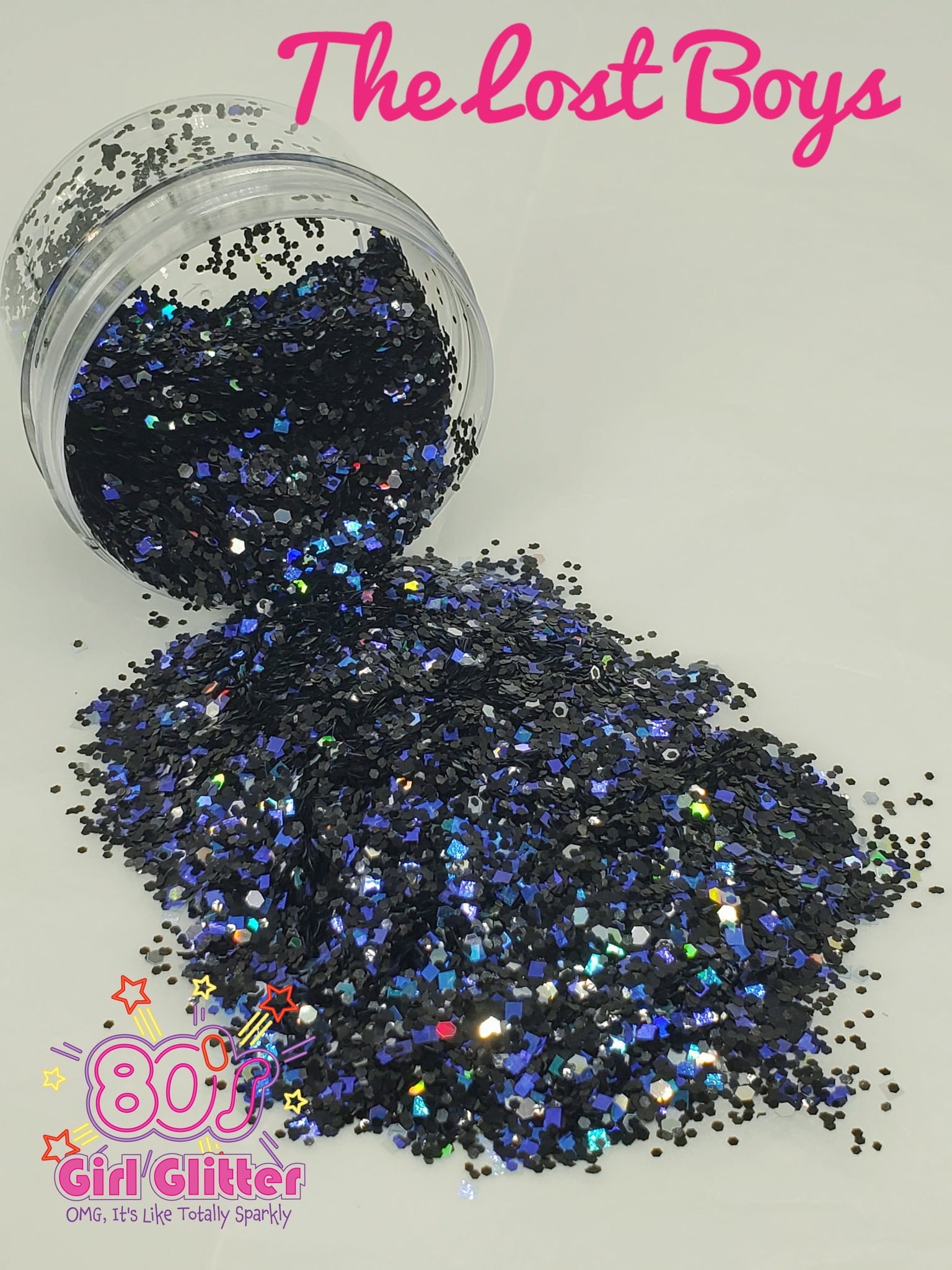 The Lost Boys - Glitter - Black Glitter - Black Holographic Chunky Glitter Mix