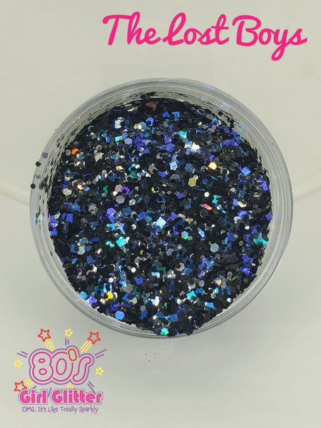 The Lost Boys - Glitter - Black Glitter - Black Holographic Chunky Glitter Mix