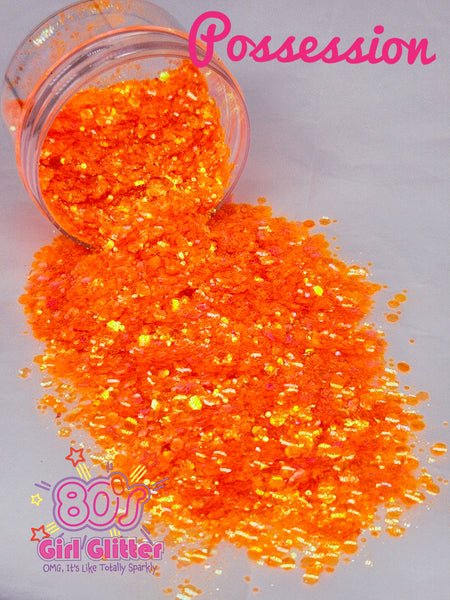 Possession - Glitter - Orange Glitter - Neon Orange Chunky Glitter