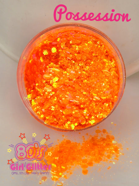 Possession - Glitter - Orange Glitter - Neon Orange Chunky Glitter