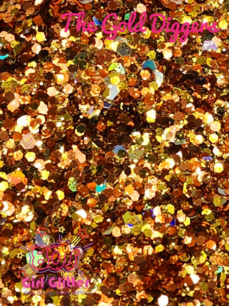 The Gold Diggers - Glitter - Dark Gold Glitter - Tumbler Glitter - Slime Glitter - Resin Glitter