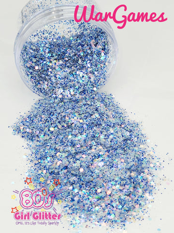 WarGames - Glitter - Blue Glitter - Blue Holographic Glitter Mix - Loose Glitter