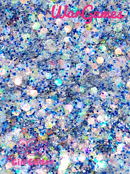 WarGames - Glitter - Blue Glitter - Blue Holographic Glitter Mix - Loose Glitter