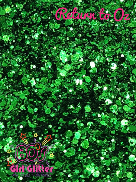 Return to Oz - Glitter - Green Glitter - Green Chunky Glitter Mix - Loose Glitter