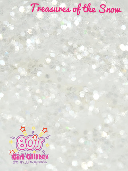 Treasures of the Snow - Glitter - White Fine Size Glitter - Tumbler Glitter - Resin Glitter