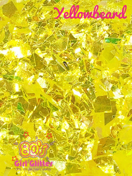 Yellowbeard - Glitter - Yellow Glitter - Glitter Shards - Tumbler Glitter - Resin Glitter