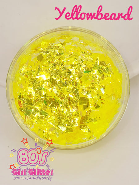 Yellowbeard - Glitter - Yellow Glitter - Glitter Shards - Tumbler Glitter - Resin Glitter