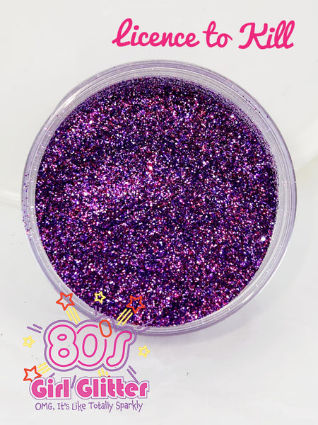 Licence to Kill - Glitter - Purple Glitter - Metallic Purple Glitter