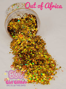 Out of Africa - Glitter - Gold Holographic Chunky Glitter Mix