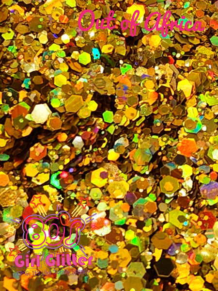 Out of Africa - Glitter - Gold Holographic Chunky Glitter Mix