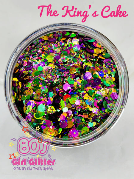 The King's Cake - Glitter - Mardi Gras Glitter - Chunky Glitter Mix