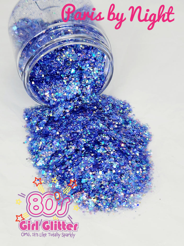 Paris by Night - Glitter - Blue Glitter - Small Chunky Glitter – 80's Girl  Glitter