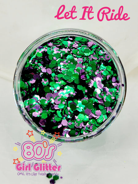 Let It Ride - Glitter - Green Glitter - Metallic Glitter - Chunky Glitter