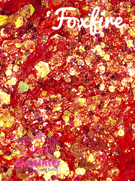 Foxfire - Glitter - Orange Glitter - Orange Chunky Mix - Iridescent Glitter Mix