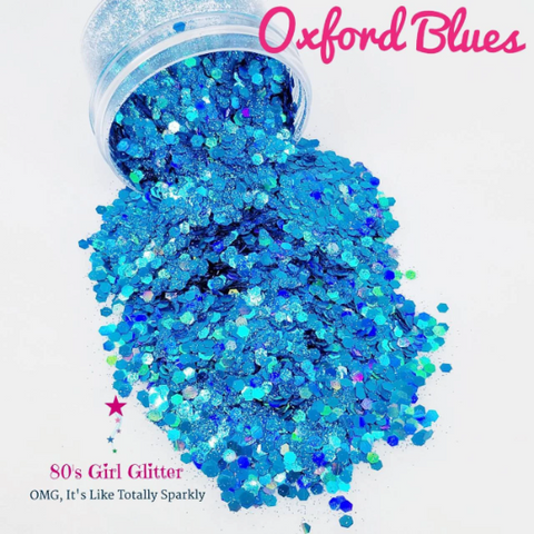 Oxford Blues - Glitter - Blue Glitter - Pacific Blue Chunky Glitter