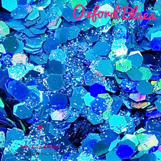 Oxford Blues - Glitter - Blue Glitter - Pacific Blue Chunky Glitter