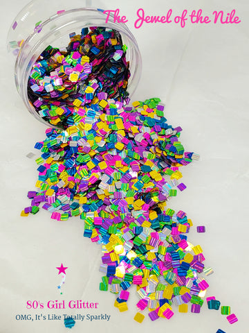 The Jewel of the Nile - Glitter - Glitter Shapes - Square Holographic Glitter Mix
