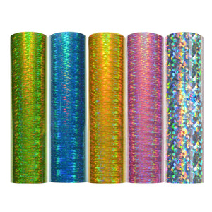 Starlight Vinyl - 12x12 Holographic Vinyl Sheets - available colors shown